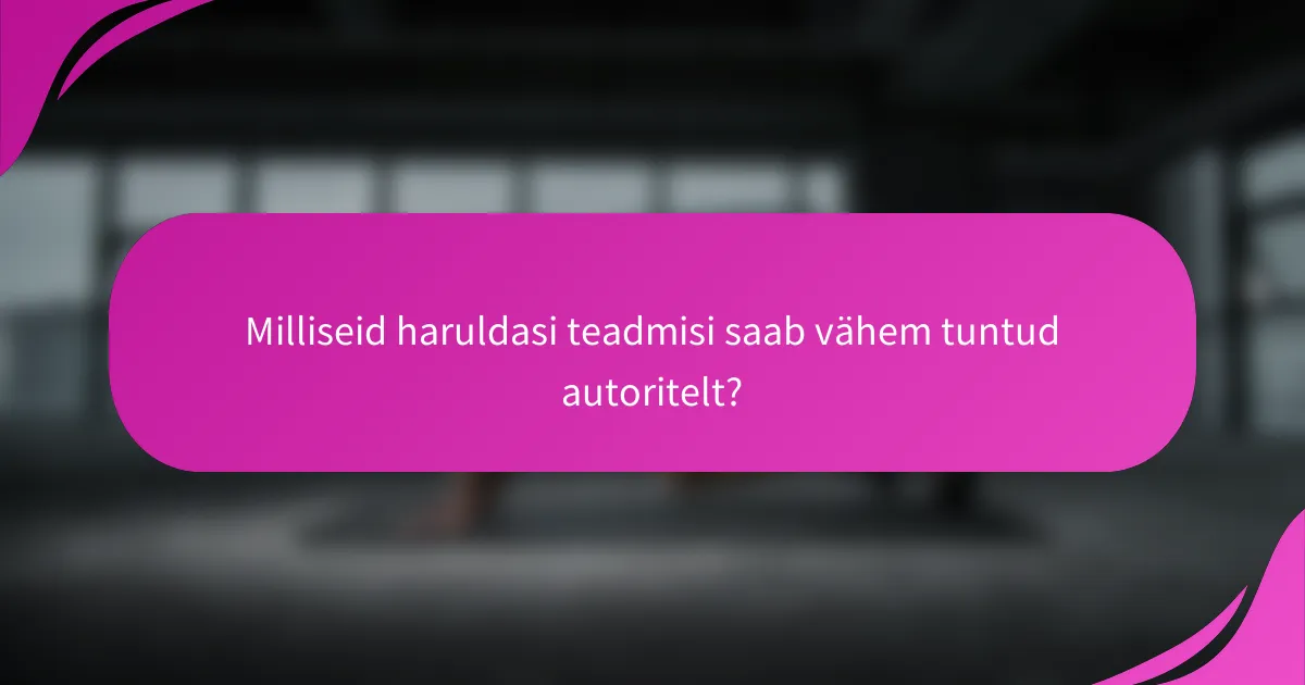 Milliseid haruldasi teadmisi saab vähem tuntud autoritelt?